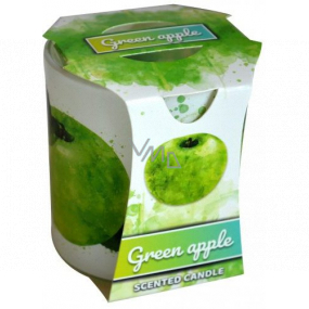Geben Sie Verona Green Apple - Duftkerze mit grünem Apfel in Glas 90 g