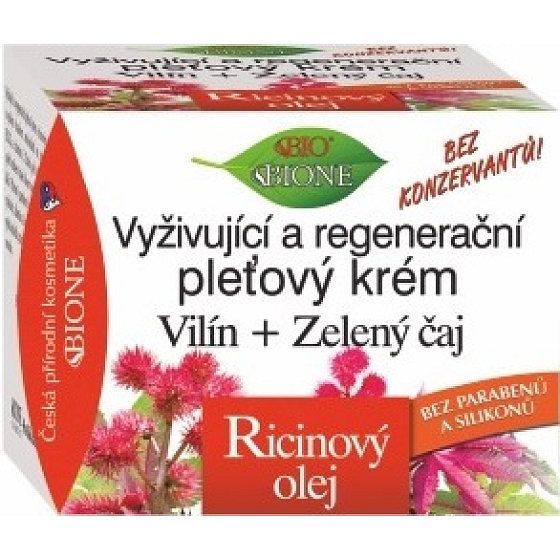 Bione Cosmetics Rizinusöl pflegende und regenerierende Hautcreme für alle Hauttypen 51 ml