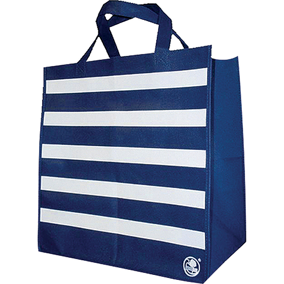 Shopping Stoff Tasche Streifen 34 x 36 x 22 cm