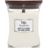 WoodWick White Tea & Jasmin - Duftkerze mit weißem Tee und Jasmin mit Holzdocht und Deckelglas klein 85 g