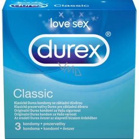 Durex Classic Classic Kondom Nennweite: 56 mm 3 Stück