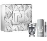 Paco Rabanne Invictus Platinum Eau de Parfum 100 ml + Deodorant Spray 150 ml + Eau de Toilette 10 ml Miniatur, Geschenkset für Männer