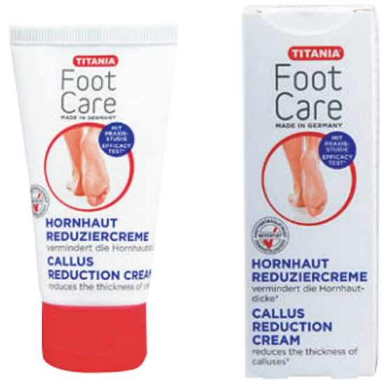 Titania Fußpflegecreme zur Reduzierung harter Haut an den Füßen 50 ml