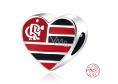 Charm Sterlingové stříbro 925 Brazílie, Rio de Janeiro, CR Flamengo, přívěsek na náramek cestování