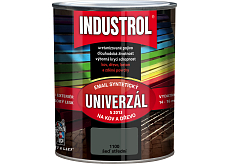 Industrol S2013 universell glänzende Oberfarbe für Metall und Holz, 1100 mittelgrau, 600 ml