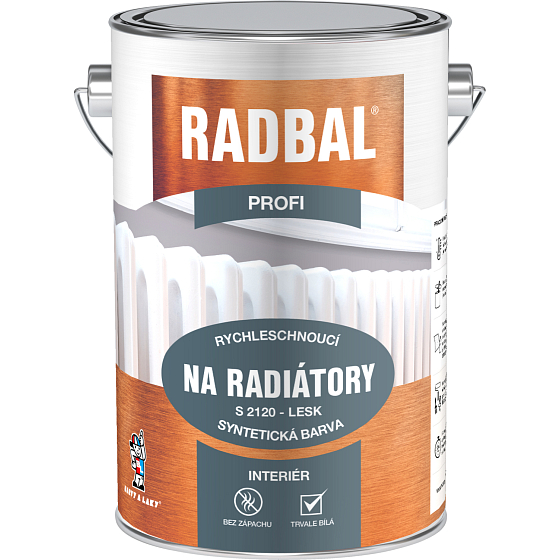 Radbal Profi S2120 spezielle Farbe für Heizkörper, 1000 weiß, 4 l