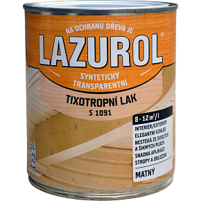 LAZUROL tixotropischer, tropffreier Lack für Metall und Holz S1091, farblos matt, 750 ml