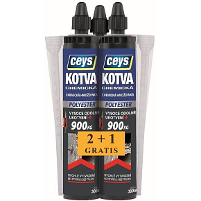 Ceys chemische Verankerung auf Polyesterbasis, 300 ml, 2 + 1
