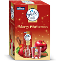 Glade Merry Christmas Warm Apple Pie Apfel und Zimt Duftstäbchen und Duftkerze 50 ml + 112 g, Geschenkeset
