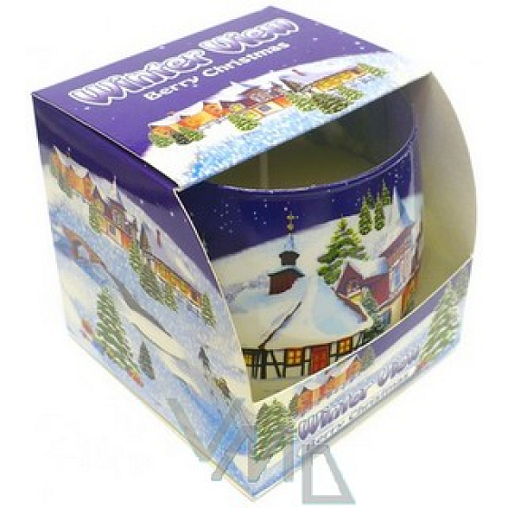 Kerzen Winteransicht Berry Christmas Duftkerze im Glas 100 g
