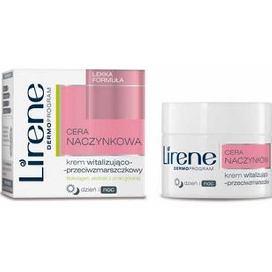 Lirene-Haut mit erweiterten Kapillaren revitalisierende Anti-Falten-Creme 50 ml