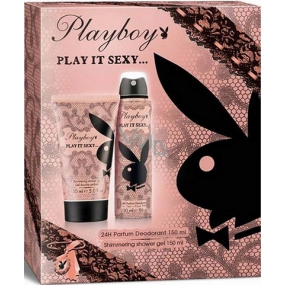 Playboy Play It Sexy Deodorant Spray 150 ml + Duschgel 150 ml, Kosmetikset