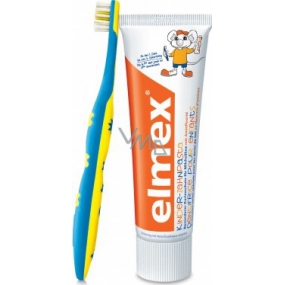 Elmex Practice 0-3 Jahre weiche Zahnbürste 1 Stück + Paste für Kinder 12 ml