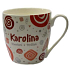 Nekupto Twister Becher namens Caroline rot 0,4 Liter