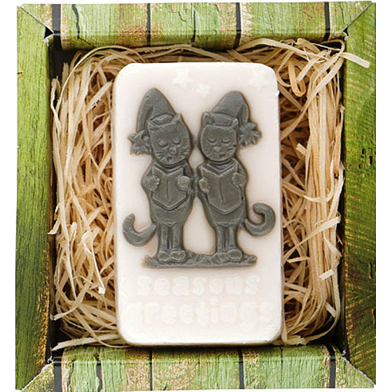 Bohemia Gifts Cats handgemachte Toilettenseife in einer Schachtel mit 115 g