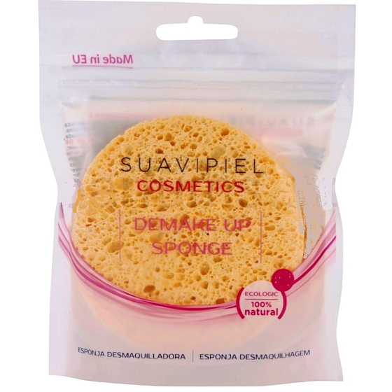 Suavipiel Kosmetisches Kosmetik-Make-up zum Entfernen von Schwammcellulose 2 Stück