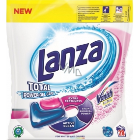 Lanza Total Power Waschgelkapseln mit Vanish für Flecken 28 Stück