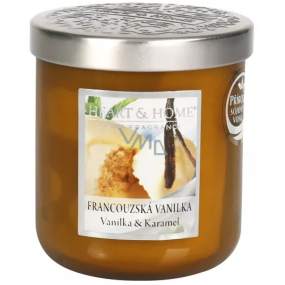 Heart & Home Französisches Vanille-Soja-Duftkerzenmedium brennt bis zu 30 Stunden 110 g