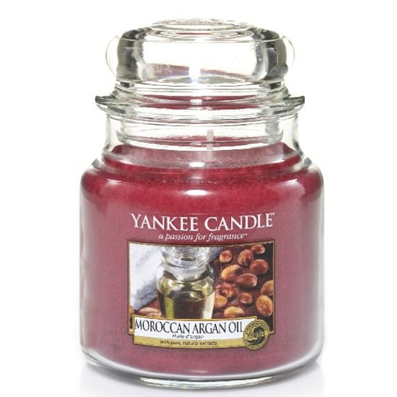 Yankee Candle Marokkanisches Arganöl - Marokkanisches Arganöl Duftkerze Medium Glas 411 g