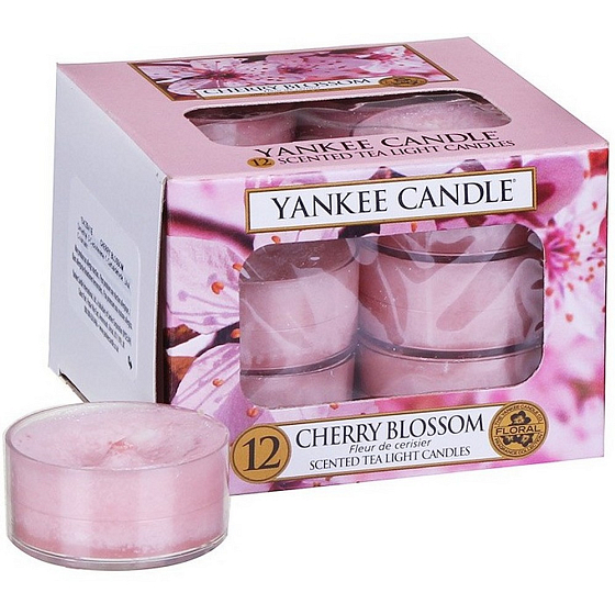 Yankee Candle Cherry Blossom - Duft-Teelicht Kirschblüte 12 x 9,8 g