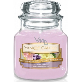 Yankee Candle Floral Candy - Kuchen mit Blumen Duftkerze Klassisches kleines Glas 104 g