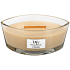 WoodWick Am Strand - Am Strand Duftkerze mit breitem Holzdocht und Glasbootsdeckel 453 g