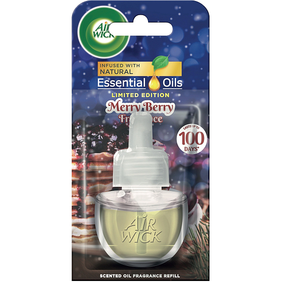 Air Wick Ätherische Öle Merry Berry - Duft von Winterfrüchten elektrischer Lufterfrischer nachfüllen 19 ml