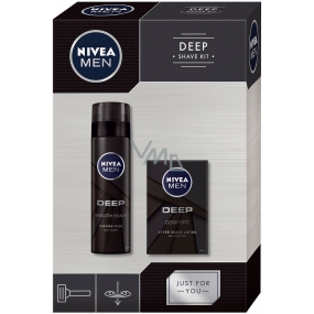 Nivea Men Deep Comfort Aftershave 100 ml + Rasierschaum 200 ml, Kosmetikset