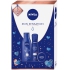 Nivea Skin Sensation pflegende Körperlotion für Frauen 250 ml + Antitranspirant-Spray Protect & Care für Frauen 150 ml + Creme 30 ml, Kosmetikset