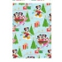 Ditipo Geschenkpapier 70 x 200 cm Weihnachten Disney Mickey und Minnie auf einer hellblauen Seilbahn