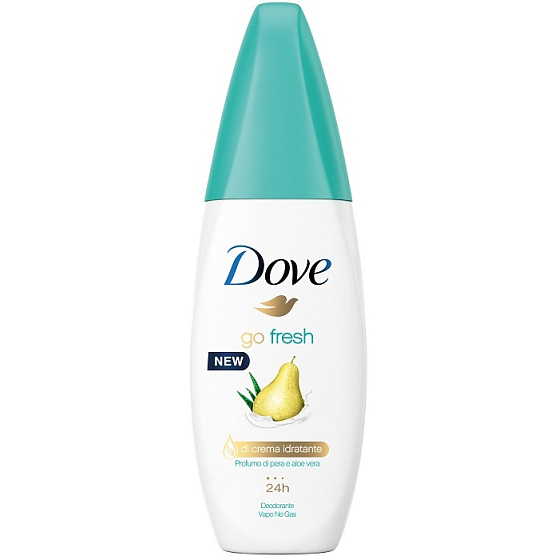 Dove Go Frische Birne und Aloe Vera Antitranspirant Deodorant Sprühpumpe 75 ml
