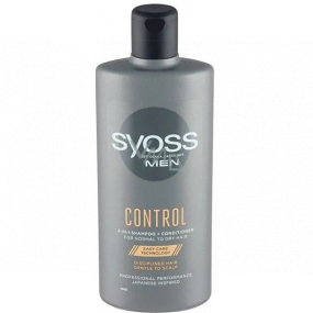 Syoss Men Control 2 in 1 Shampoo für normales und trockenes Haar 440 ml