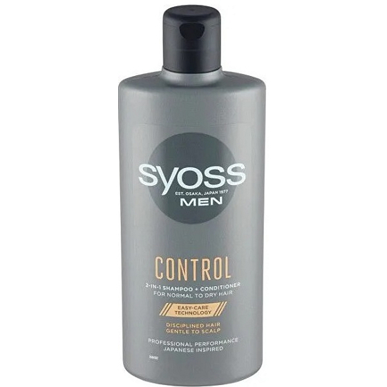Syoss Men Control 2 in 1 Shampoo für normales und trockenes Haar 440 ml