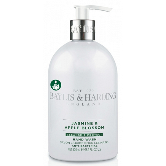 Baylis & Harding Jasmin- und Apfelblüten antibakterielle Flüssigseife für die Hände Spender 500 ml