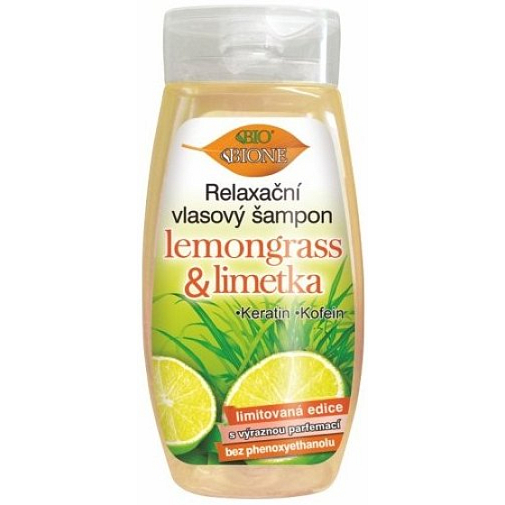 Bione Cosmetics Lemongrass & Lime Relaxing Hair Shampoo 260 ml