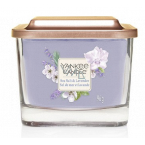 Yankee Candle Meersalz & Lavendel - Meersalz und Lavendel Soja Duftkerze Elevation kleines Glas 1 Knoten 96 g
