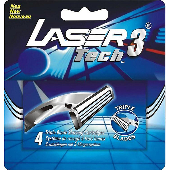 Zorrik Laser Tech 3 Ersatzklingen 4 Stück