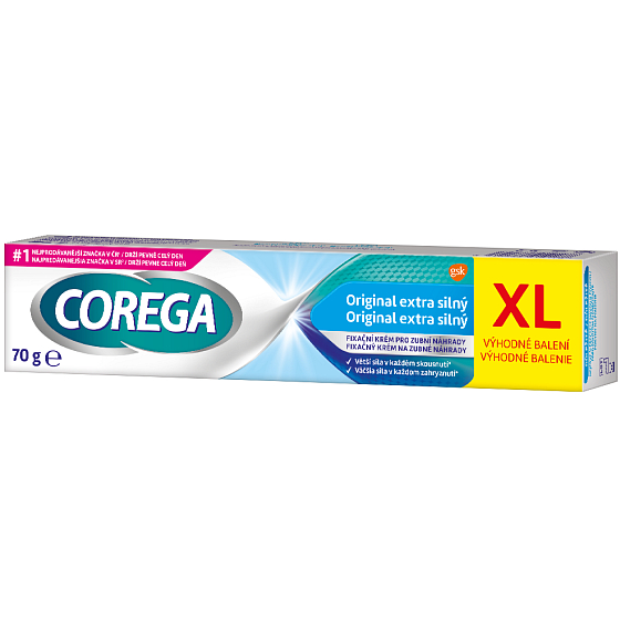 Corega Original Fixiercreme Extra stark für Voll- und Teilprothesen 70 g