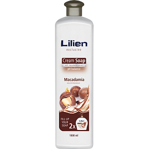 Lilien Macadamia Flüssigseife, Nachfüllung, 1 l
