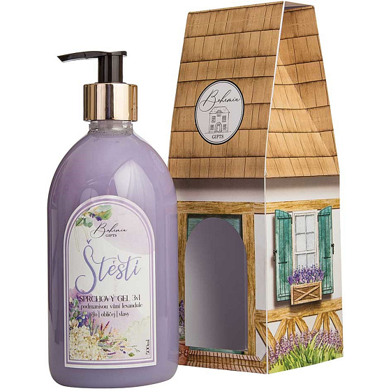 Bohemia Gifts Home Happiness 3in1 Duschgel für Körper, Haare und Hände 500 ml