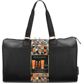 Baylis & Harding Men Black Pepper and Ginseng shower gel 200 ml + toilet soap 150 g + body and hair wash 100 ml + after shave balm 50 ml + body lotion 100 ml + weekend bag, Kosmetikset für Männer