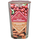 Emocio Wild Cranberry & Cinnamon Stick - Wild Cranberry und Zimt zweifarbige Duftkerze Glas 76 x 118 mm 170 g
