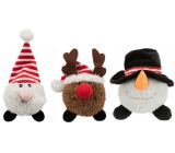 Trixie Weihnachtsplüschkugel Weihnachtsmann, Rentier und Schneemann 18 - 29 cm verschiedene Typen