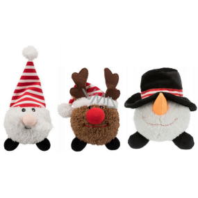 Trixie Weihnachtsplüschkugel Weihnachtsmann, Rentier und Schneemann 18 - 29 cm verschiedene Typen