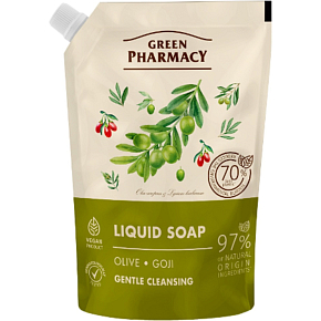 Green Pharmacy Oliva a Goji flüssige Seife Nachfüllpackung 460 ml