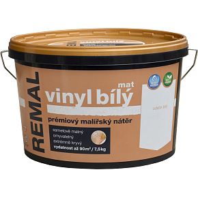 REMAL Vinyl Weiß Matt waschbare Wandfarbe 7,5 kg