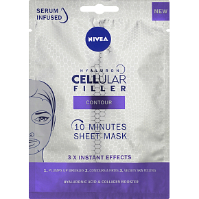Nivea Hyaluron Cellular Filler Textilmaske gegen Falten, 1 Stk