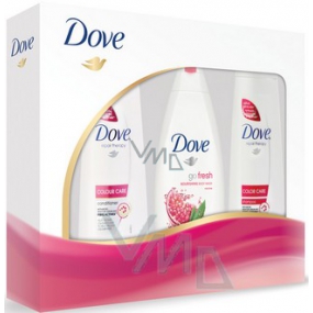 Dove Color Care Shampoo 250 ml + Conditioner 200 ml + Duschgel 250 ml, Kosmetikset