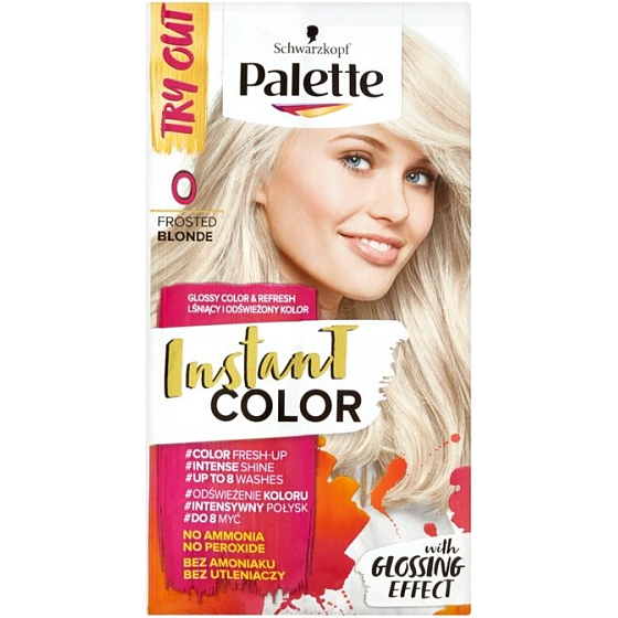Schwarzkopf Palette Instant Color auswaschbare Haarfarbe 0 Eisblond 25 ml