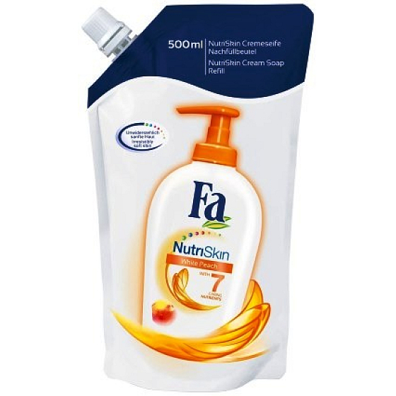 Fa NutriSkin Intensiv pflegende weiße Pfirsich 500 ml Flüssigseifenfüllung